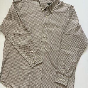 Bobby Jones Men's Tan Checkered Button Down Shirt
